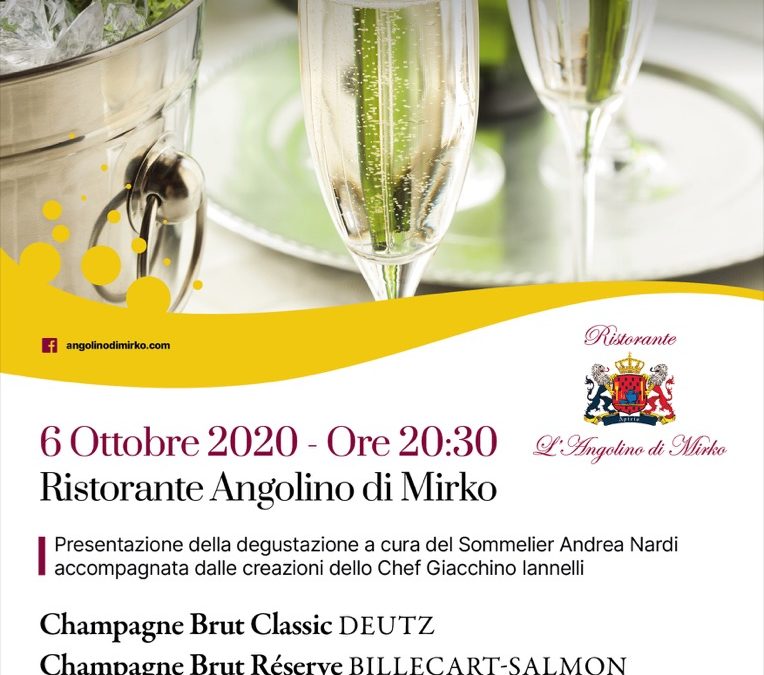 Madames et Mensieurs. Ce soir… Champagne!