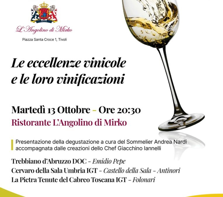 Le eccellenze vinicole e le loro vinificazioni