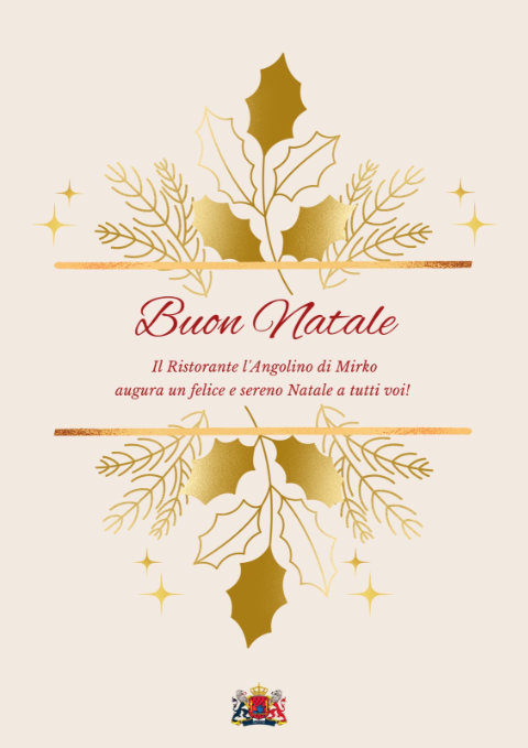 Buon Natale dal Ristorante l’Angolino di Mirko